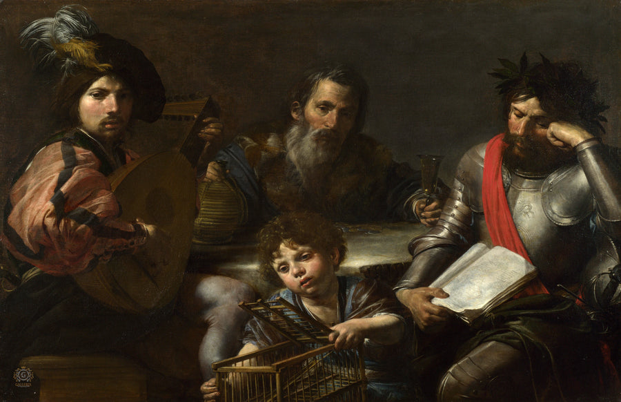 Les quatre âges de l'homme - Valentin de Boulogne