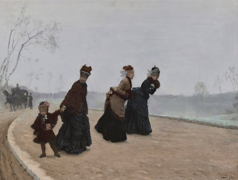なんて寒さだ！ - ジュゼッペ・デ・ニッティス
