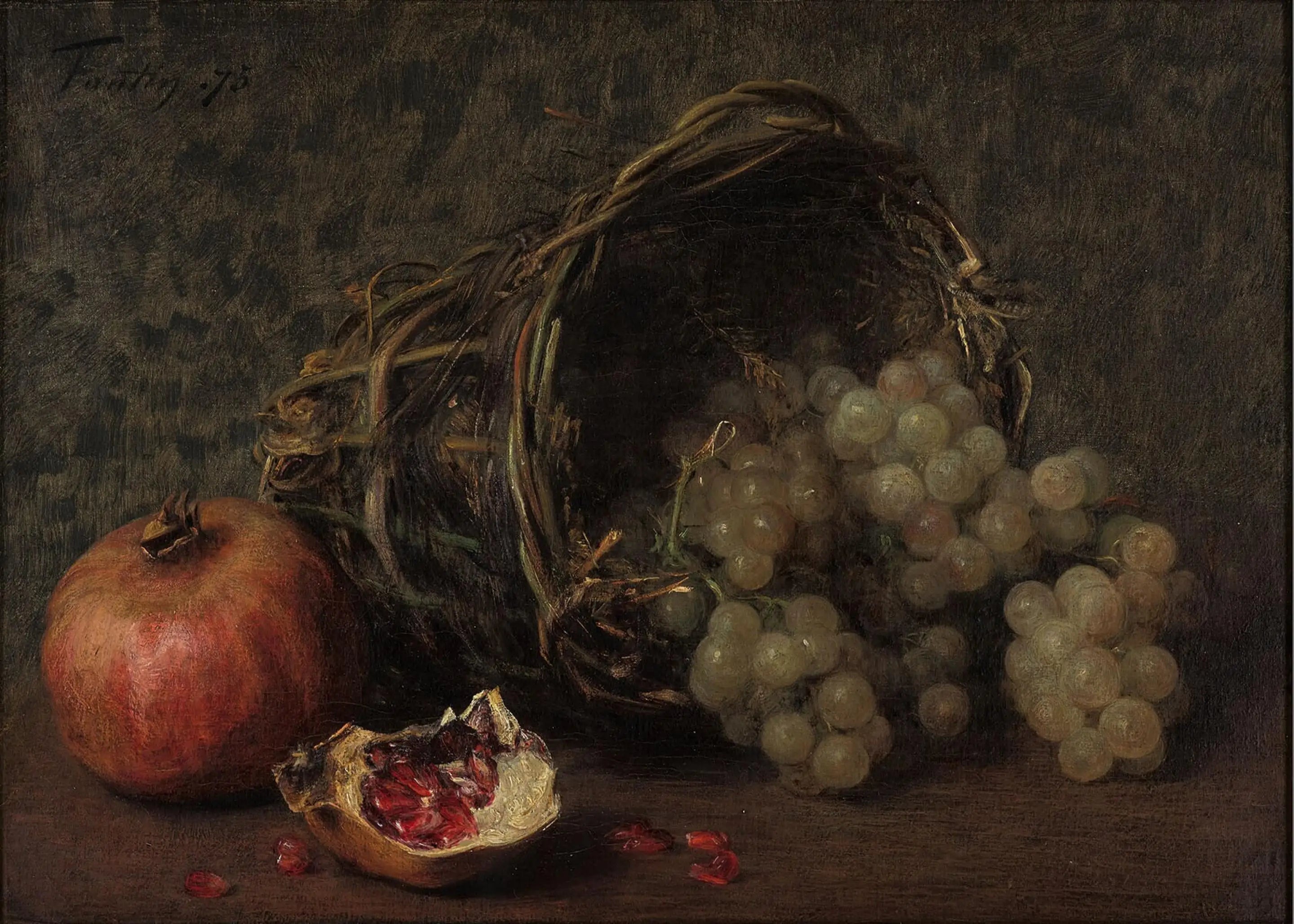 Raisins et grenades - Henri Fantin-Latour - Alpha Reproduction