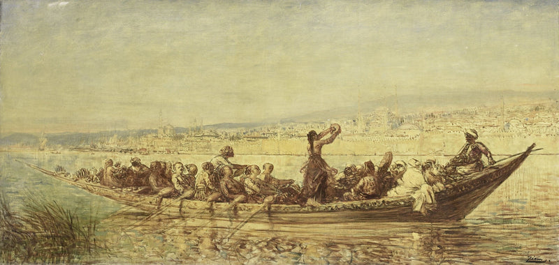 Rameurs maures près de Constantinople - Félix Ziem