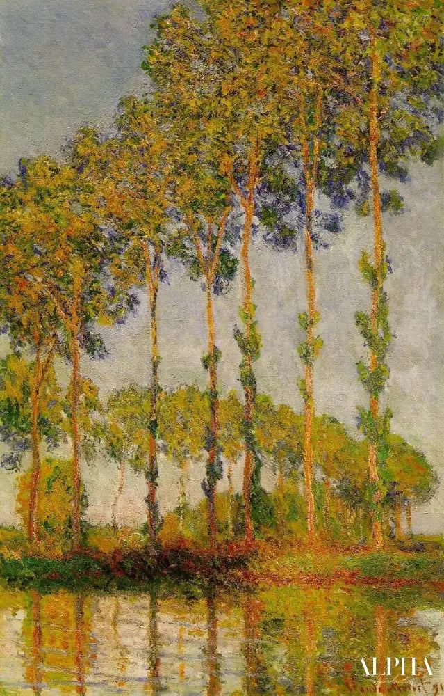 Rangée de peupliers - Claude Monet - Reproductions de tableaux et peintures haut de gamme