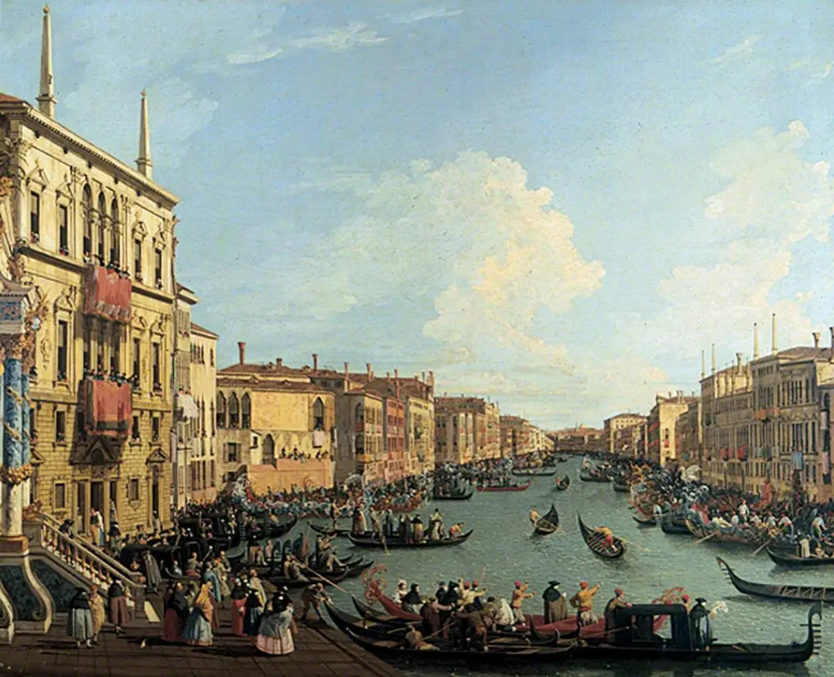 Régate sur le Grand Canal Venise - Canaletto - Alpha Reproduction