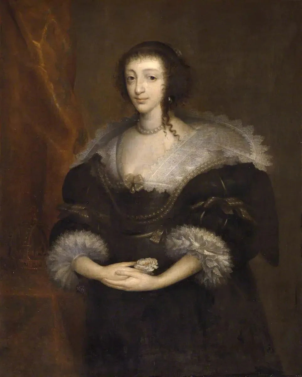 Reine Henriette Marie (1609–1669), consort de Charles Ier - Antoine van Dyck image 1 tableau peint à l’huile sur toile