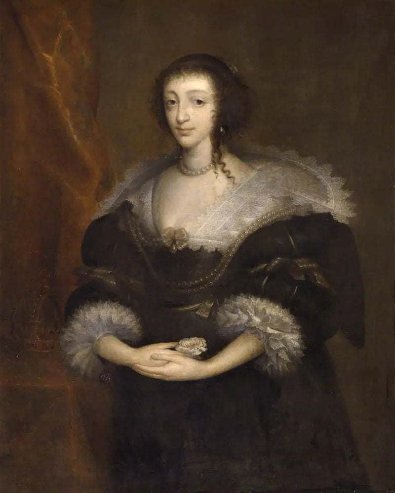 シャルル1世の妃、ヘンリエッテ・マリー王女（1609年–1669年）

Source:
Reine Henriette Marie (1609–1669), consort de Charles Ier - Antoine van Dyck