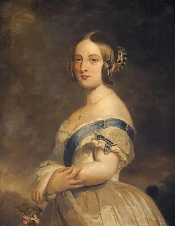 Reine Victoria, 1819-1901. Règne de 1837 à 1901. - Franz Xaver Winterhalter image 1 tableau peint à l’huile sur toile