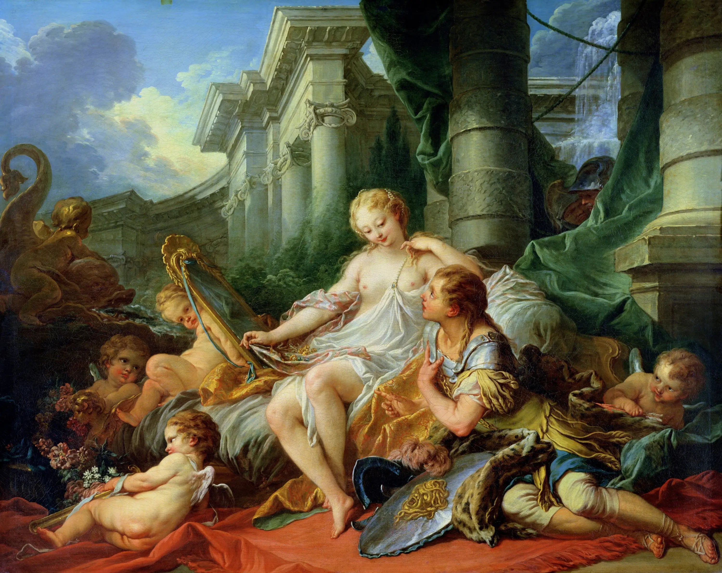 Renaud et Armide - François Boucher image 1 copie de tableau peinte à la main