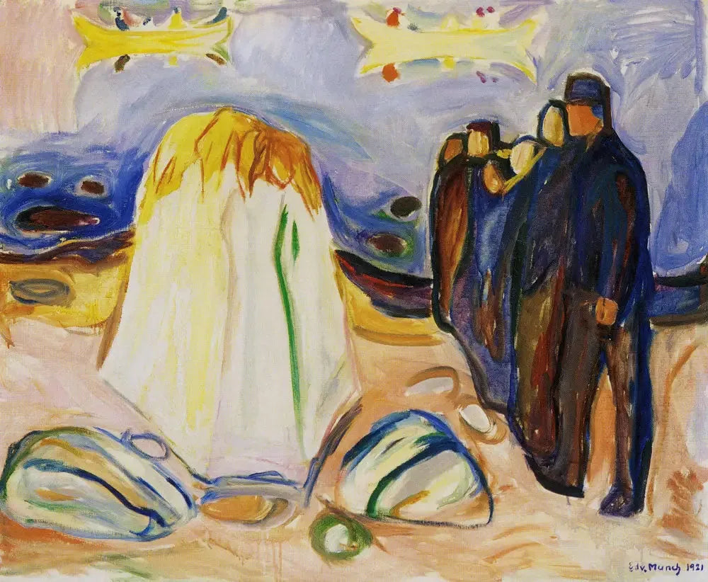 Rencontre - Edvard Munch image 1 copie de tableau peinte à la main