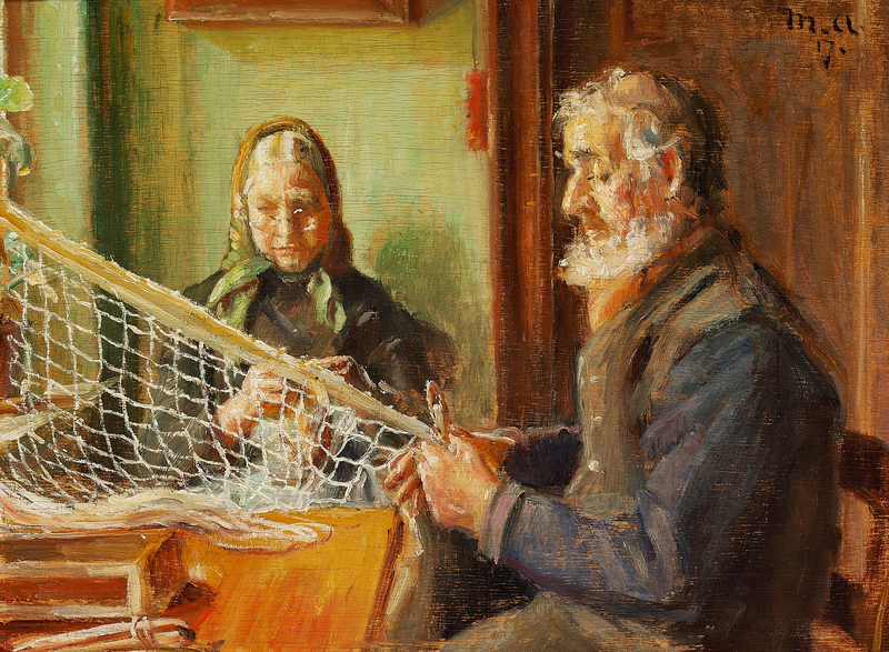 Réparer le filet. - Michael Peter Ancher