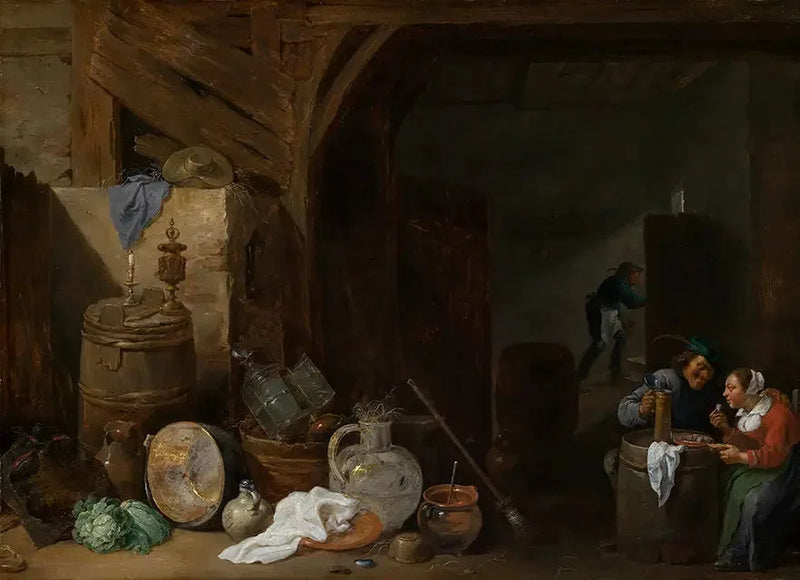 納屋での食事 - デイヴィッド・テニエール・ル・ジュヌ

Source:
Repas dans la grange - David Teniers le Jeune