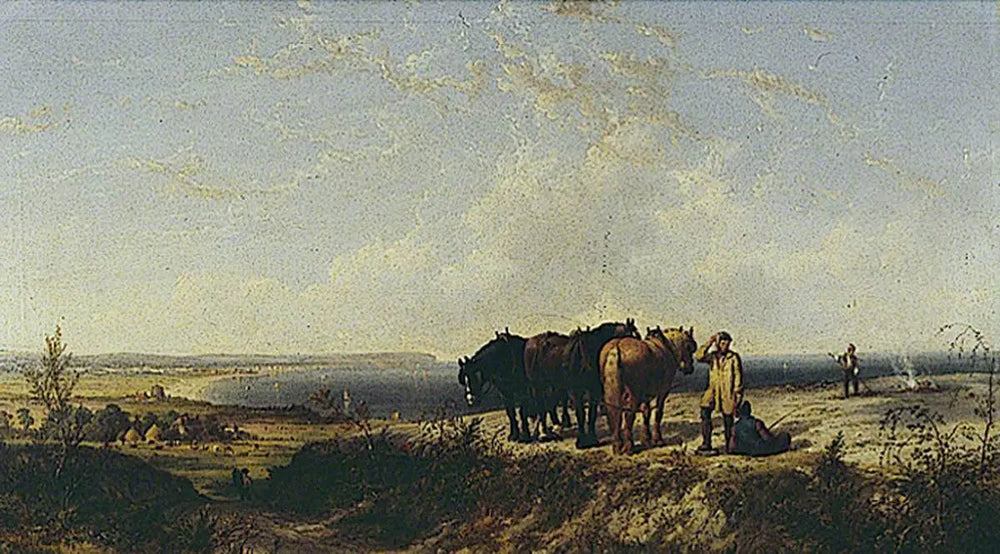 Repos à Plough - John Frederick Herring, Sr. image 1 copie de tableau peinte à la main
