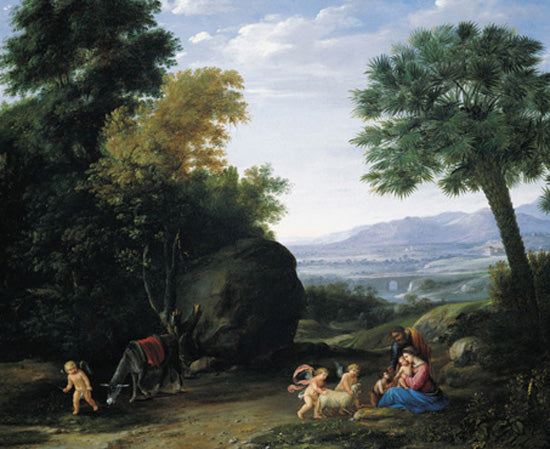 Repos pendant la fuite en Égypte - Claude Lorrain - Alpha Reproduction