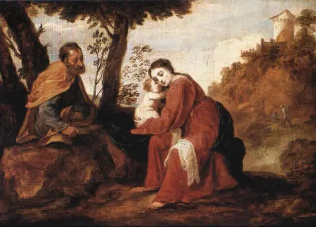 エジプト逃避行の間の休憩 - デヴィッド・テニエール・ジュニア

Source:
Repos pendant la fuite en Égypte - David Teniers le Jeune