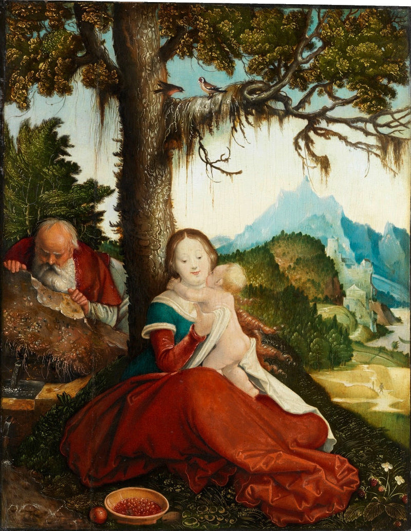 エジプトへのフライト中に休憩を - ハンス・バルドゥング・グリーン