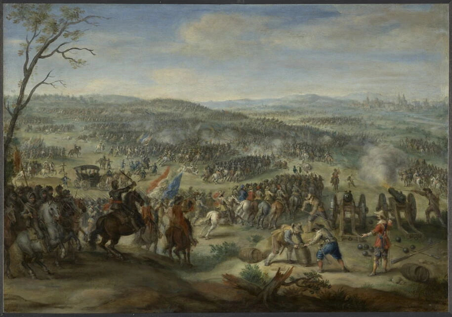 Représentation présumée de la bataille de la Montagne Blanche près de Prague (1620) - Pieter Snayers