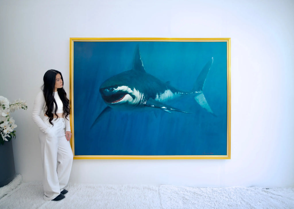 Requin | 150 x 200 cm Reproductions de tableaux à la peinture à l’huile