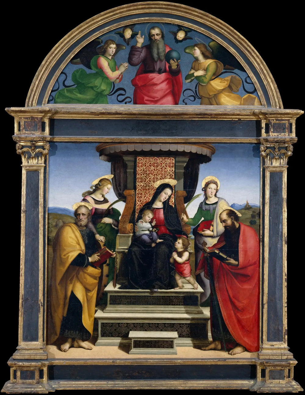 Retable à colonnes - Raphaël Sanzio image 1 tableau peint à l’huile sur toile