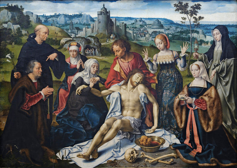 キリストの悲嘆の祭壇画：悲嘆 - ヨース・ファン・クレーフ