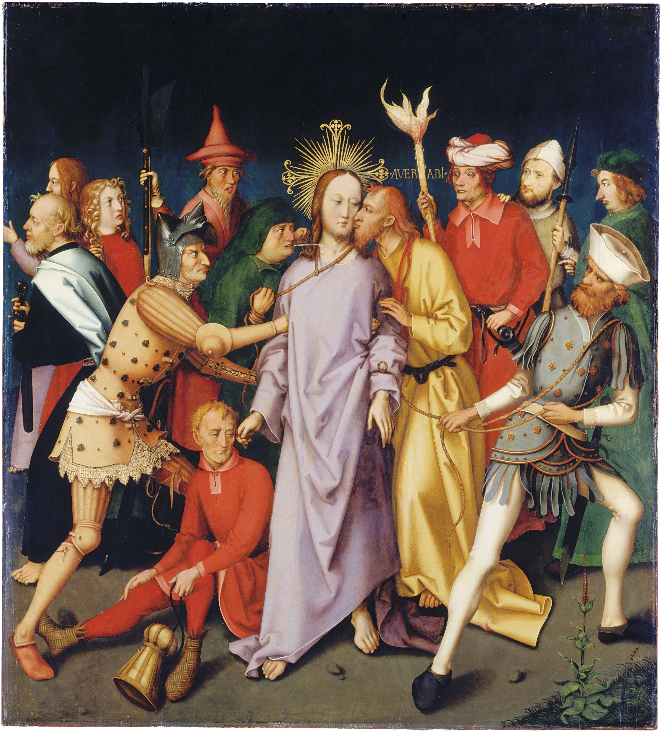 Retable dominicain de Francfort : L'arrestation du Christ - Hans Holbein the Elder image 1 reproduction d’œuvre d’art à l’huile