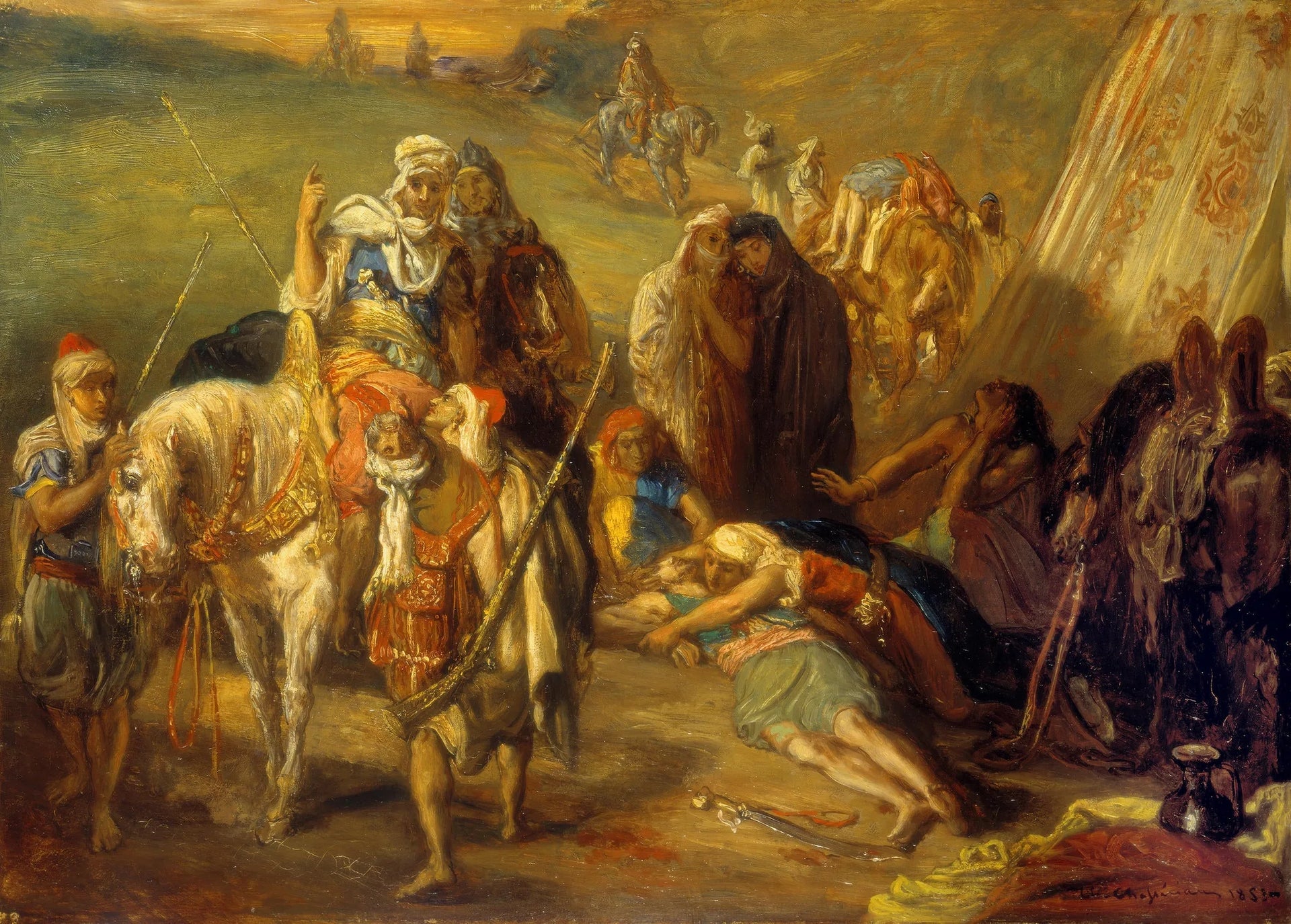 Retour des blessés - Théodore Chassériau image 1 reproduction réalisée par Alpha Reproduction