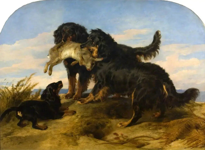 レトリバーとウサギ猟 - エドウィン・ヘンリー・ランシー

Source:
Retrievers avec un lièvre - Edwin Henry Landseer