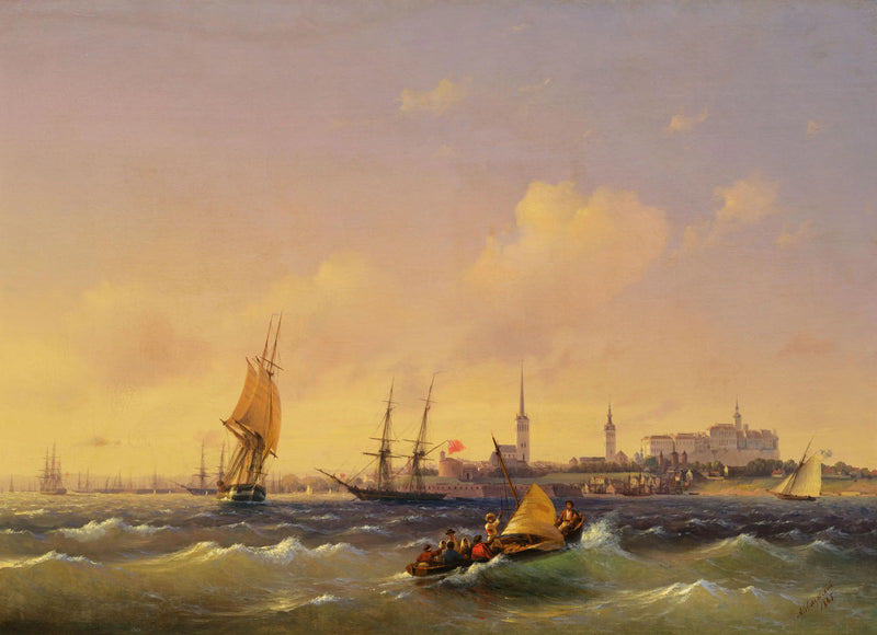 レヴァル（タリン） - イワン・アイヴァゾフスキー

Source:
Reval (Tallinn) - Ivan Aïvazovski