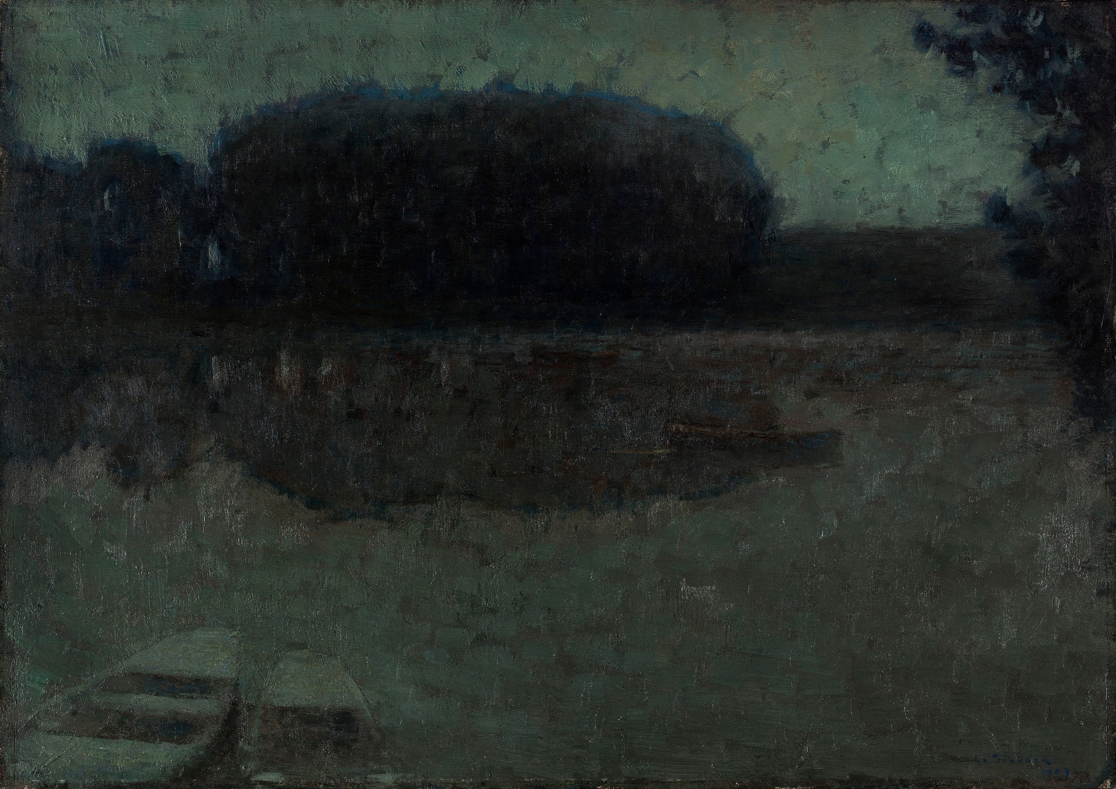 Rivière bleue Montreuil-Bellay - Henri Le Sidaner - Alpha Reproduction
