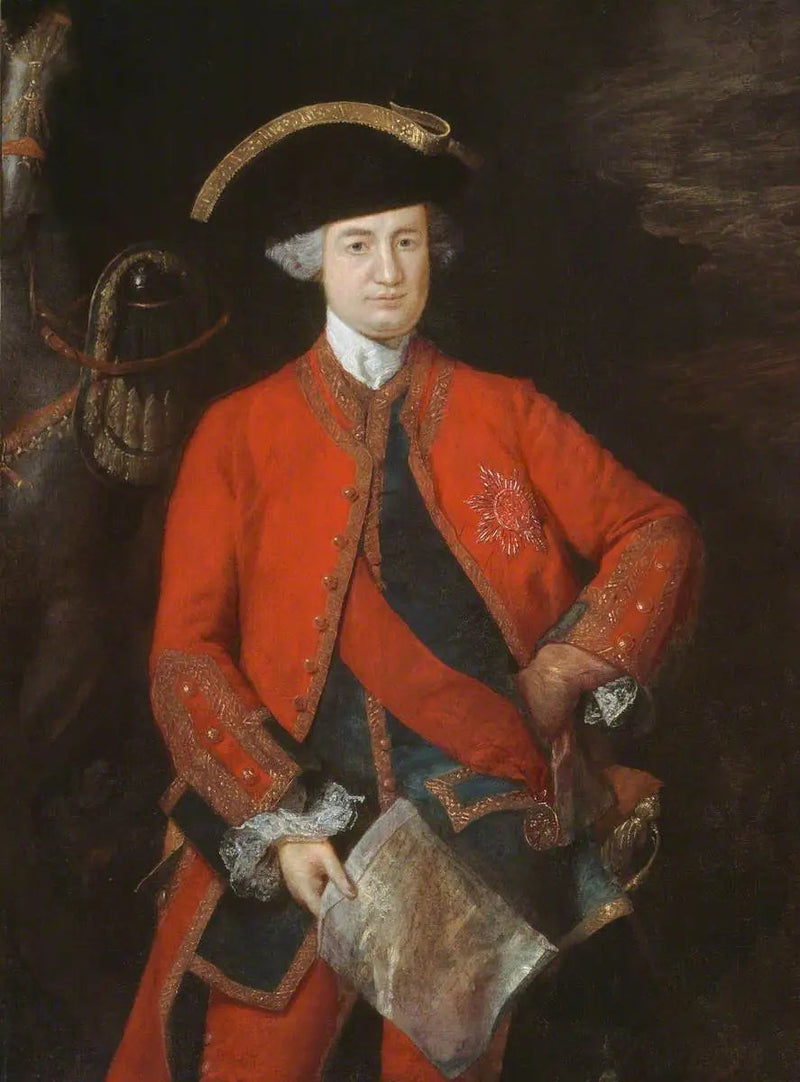 ロバート・ロード・クライブ（1725年–1774年）、将校の制服を着た姿 - トーマス・ゲインズバラ