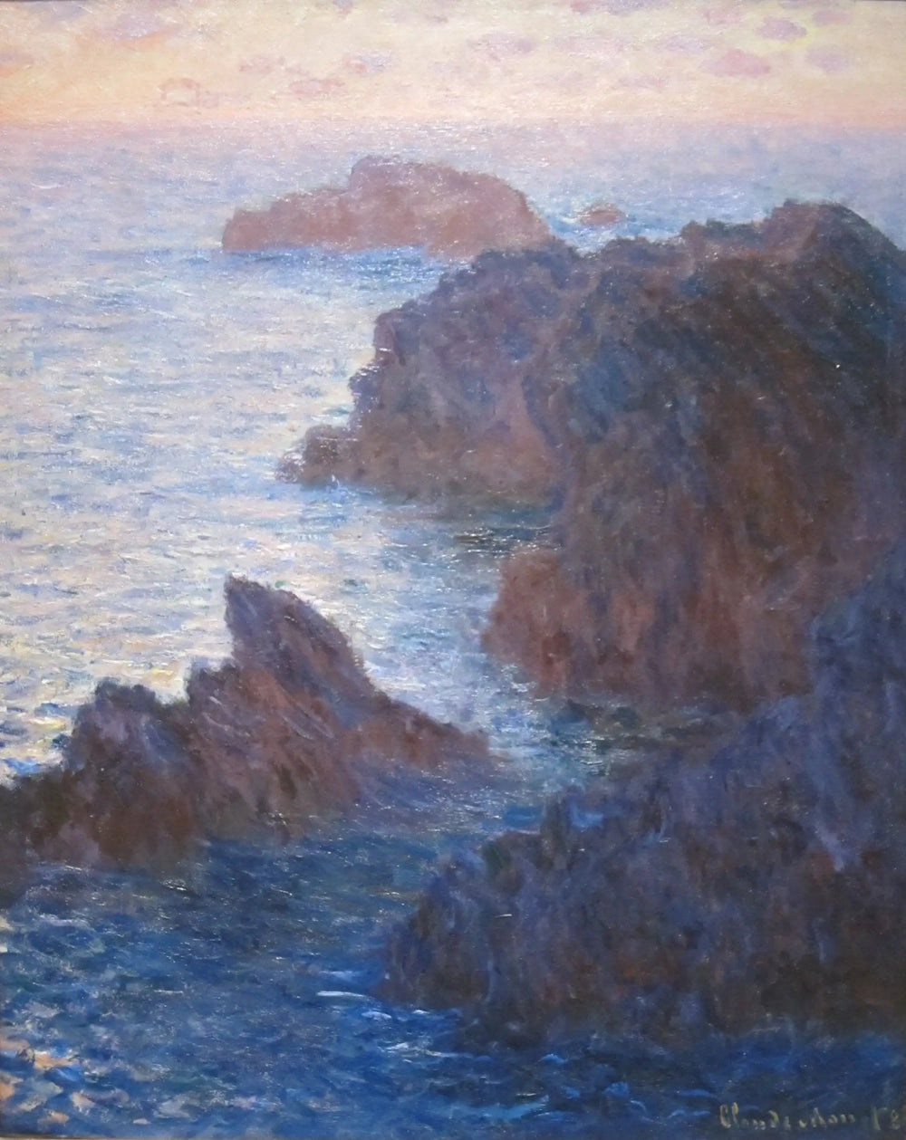 Roches à Belle-Île, Port-Domois - Claude Monet image 1 reproduction réalisée par Alpha Reproduction