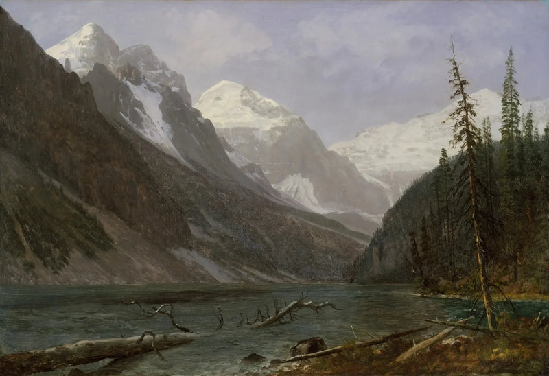 カナダの岩だらけの風景（ルース湖） - アルバート・ビアシュタット

Source:
Rocheuses canadiennes (Lac Louise) - Albert Bierstadt