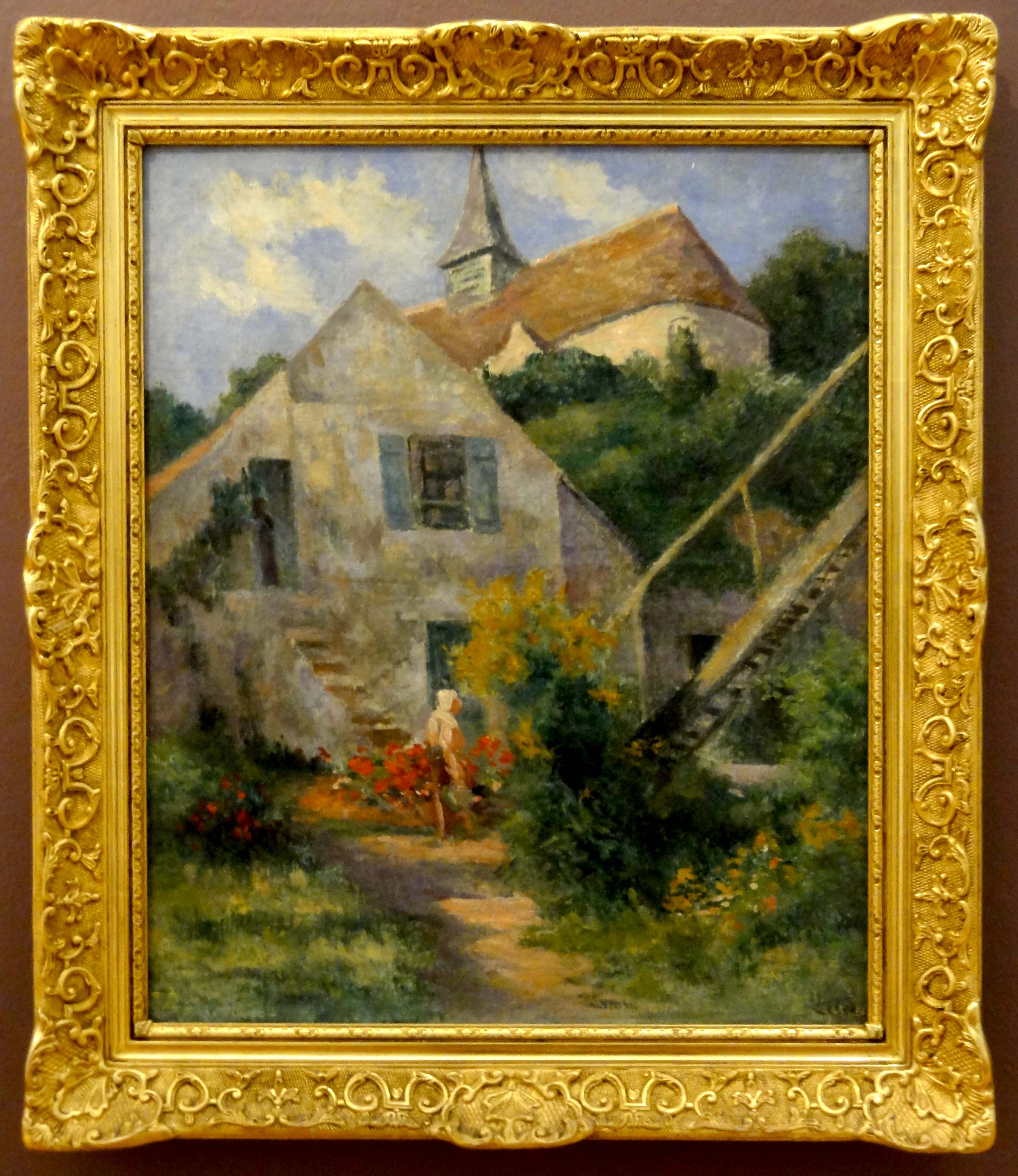 Rolleboise l’église et la maison du peintre - Maximilien Luce - Alpha Reproduction