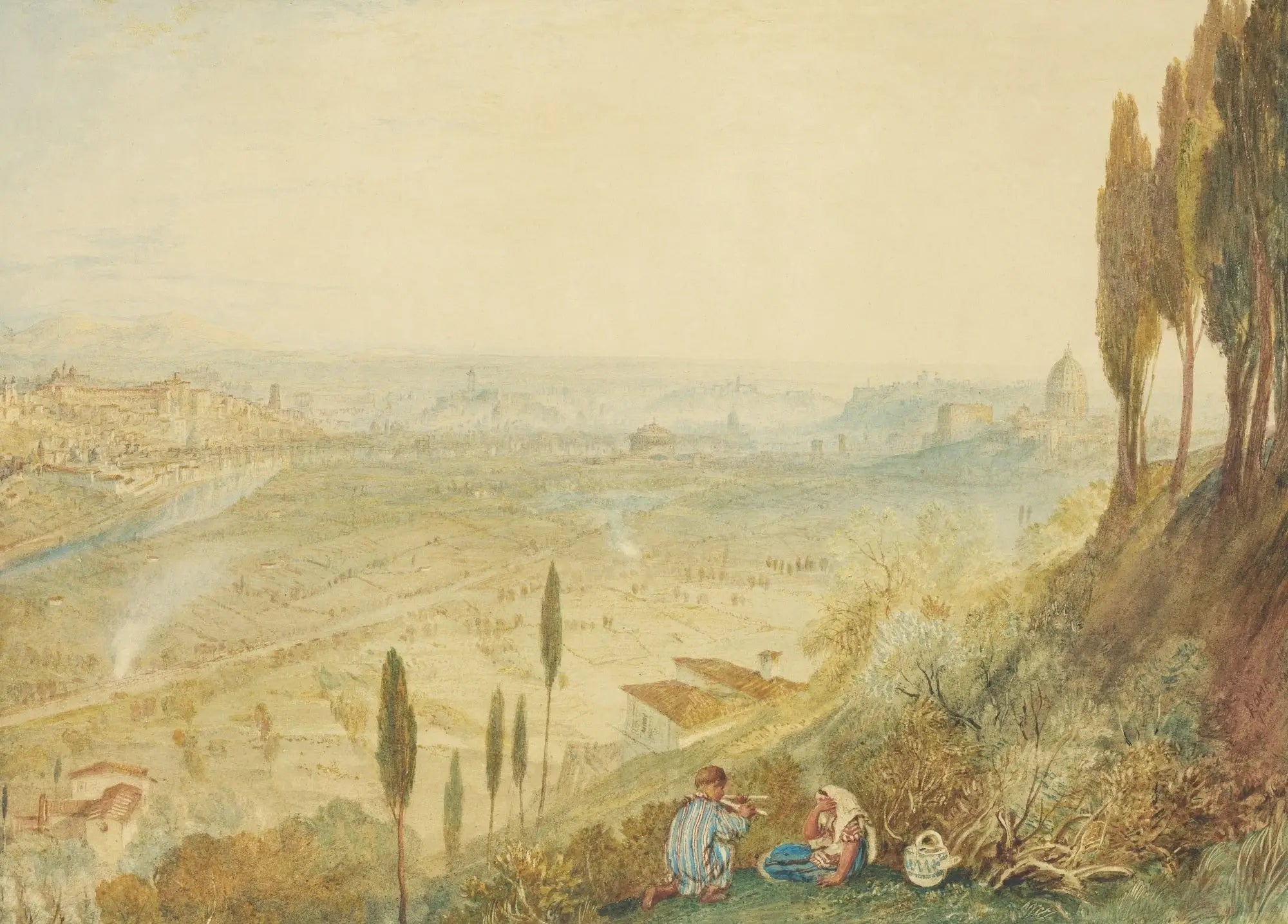 Rome from Monte Mario - J. M. W. Turner image 1 reproduction artisanale de tableau