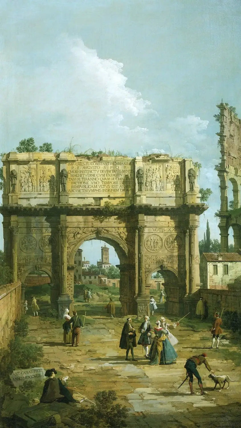 ローマ：コンスタンティヌスの凱旋門 - カナレット

Source:
Rome : l'Arc de Constantin - Canaletto