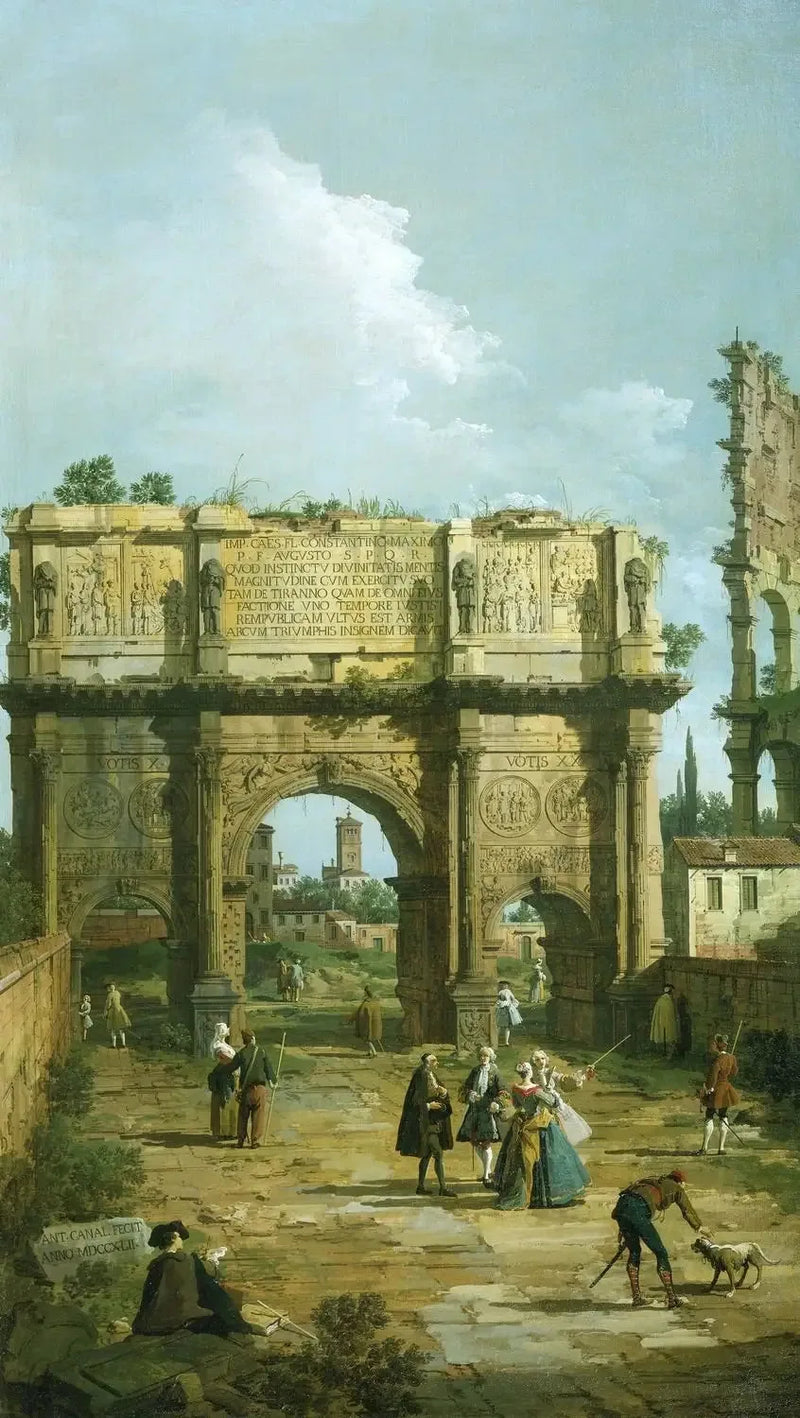 ローマ：コンスタンティヌスの凱旋門 - カナレット

Source:
Rome : l'Arc de Constantin - Canaletto