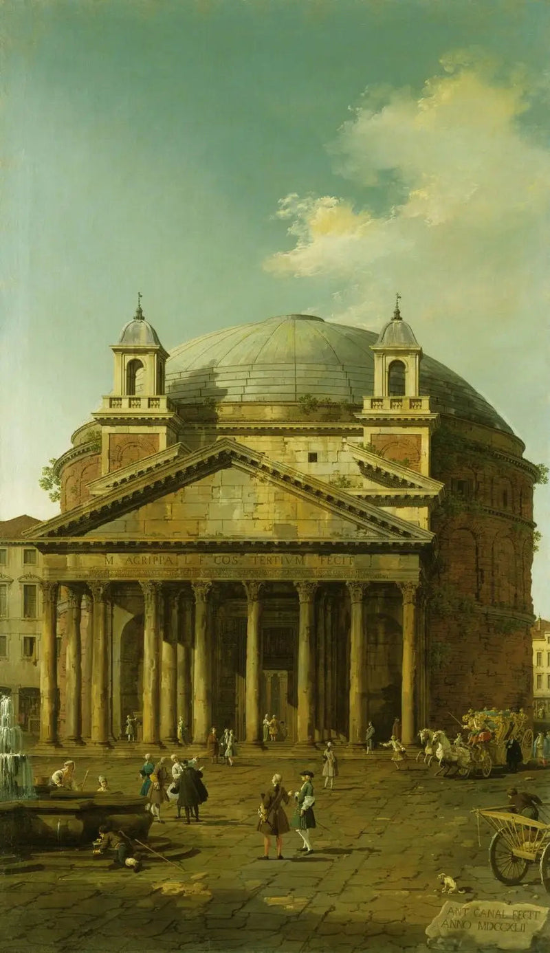 ローマ：パンテオン - カナレット

Source:
Rome : le Panthéon - Canaletto