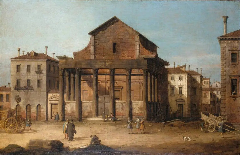 ローマ：アントニヌスとフォウステヌス神殿 - カナレット

Source:
Rome : le Temple d'Antonin et Faustine - Canaletto