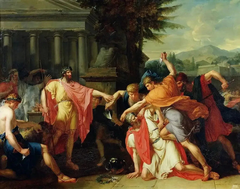 ロムルスがタティウスを殺す場面 - アンヌ＝ルイ・ジロデ

Source:
Romulus faisant tuer Tatius - Anne-Louis Girodet