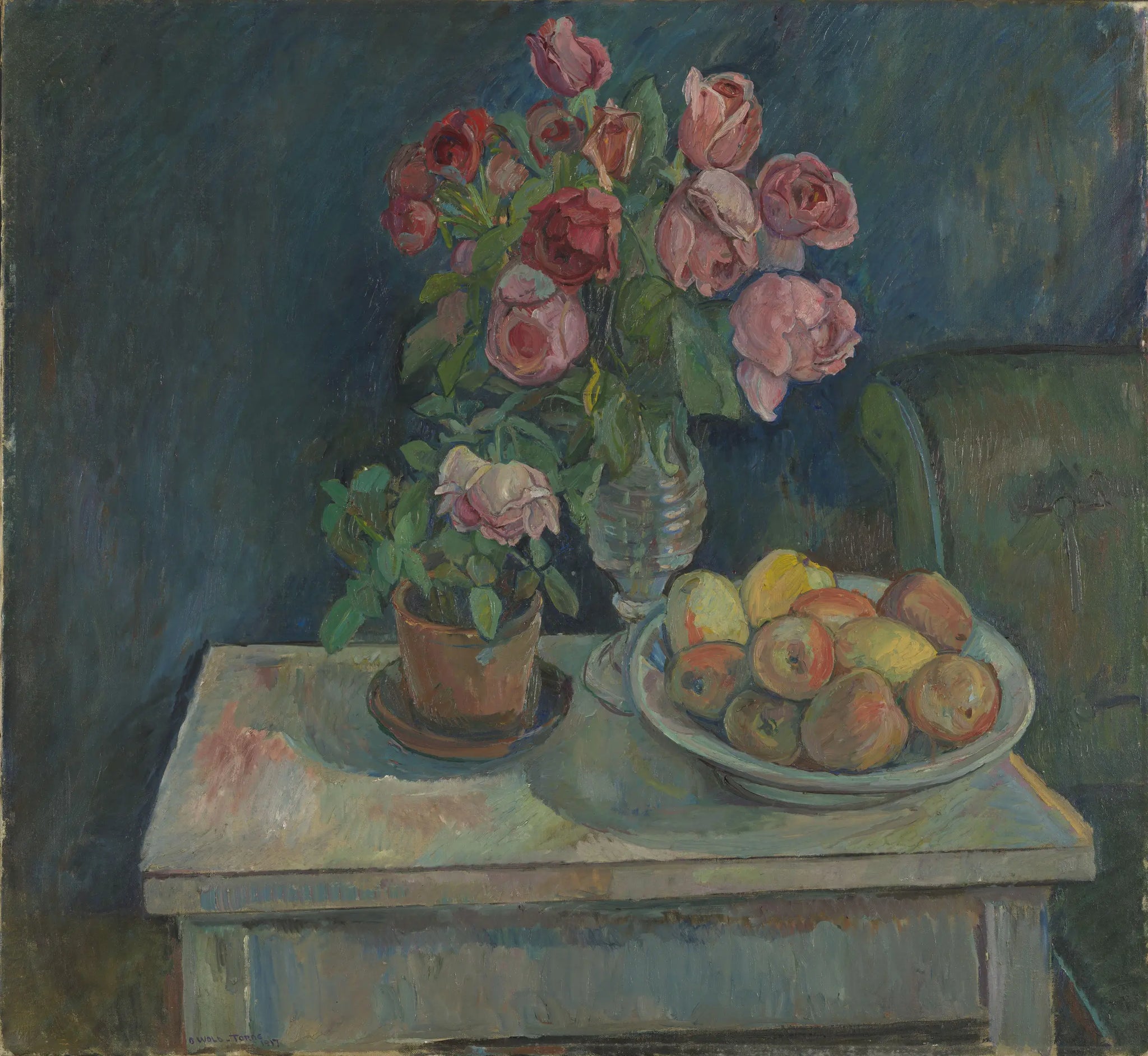 Pommes et roses de Oluf Wold-Torne