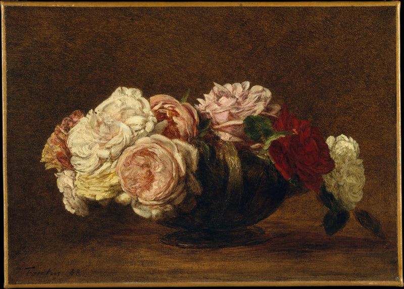 バラの花が入ったボウル - アンリ・ファンタン＝ラトゥール

Source:
Roses dans un bol - Henri Fantin-Latour