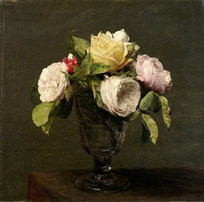 脚付きグラスの中のバラ - アンリ・ファンタン＝ラトゥール

Source:
Roses dans un Verre à Pied - Henri Fantin-Latour