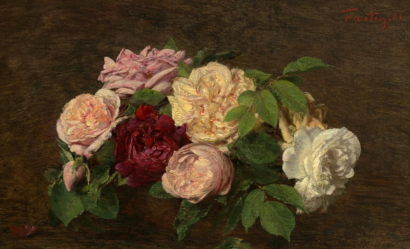 ニースのバラとテーブル - アンリ・ファンタン＝ラトゥール

Source:
Roses de Nice sur une table - Henri Fantin-Latour