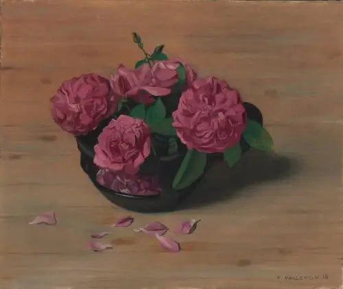 バラと黒いカップ - フェリックス・ヴァロトン

Source:
Roses et coupe noire - Félix Vallotton