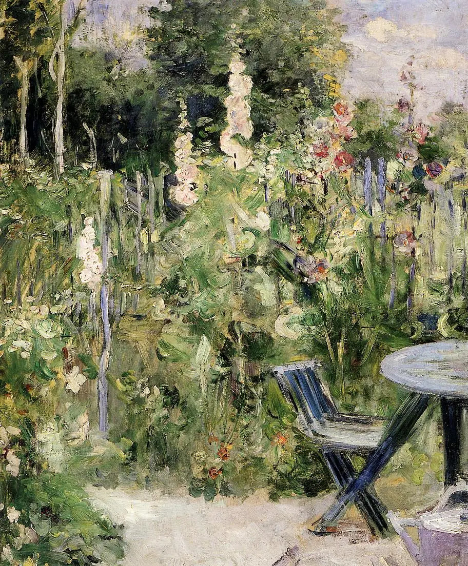 Roses trémières - Berthe Morisot image 1 reproduction réalisée par Alpha Reproduction