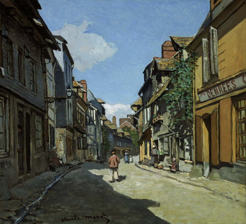 Rue de la Bavole、オンフルール W33 - クロード モネ