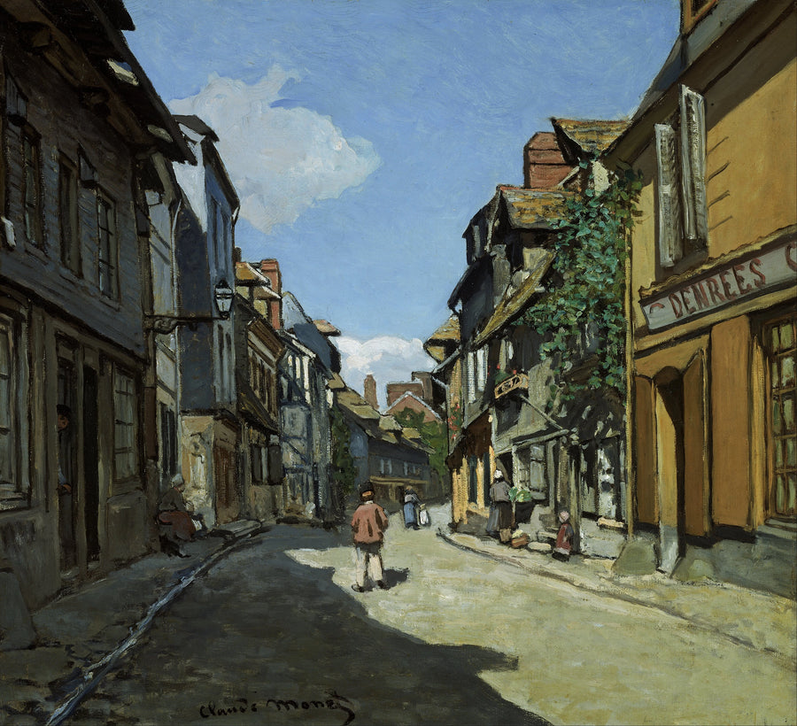 Rue de la Bavole、オンフルール W33 - クロード モネ