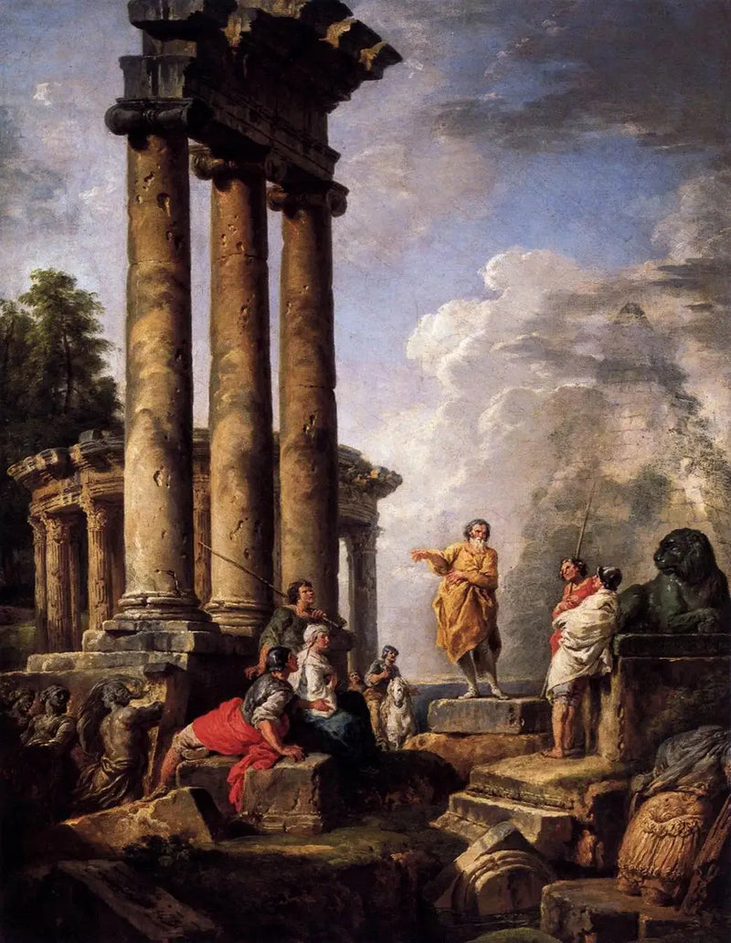 サン・パウロの説教をする廃墟 - ジョバンニ・パオロ・パニーニ

Source:
Ruines avec Saint Paul prêchant - Giovanni Paolo Panini