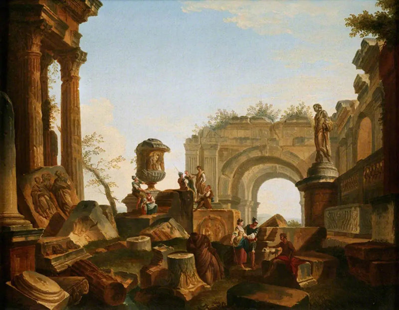 壊れた建物と壺とアーチ - ジョバンニ・パオロ・パニーニ

Source:
Ruines avec une urne et une arche - Giovanni Paolo Panini