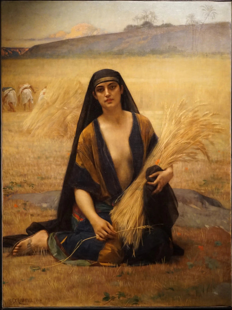 ブドウ畑の中で葡萄を摘むルース・グランタン - アレクサンドル・カバネル

Source:
Ruth glanant dans les champs de Booz - Alexandre Cabanel