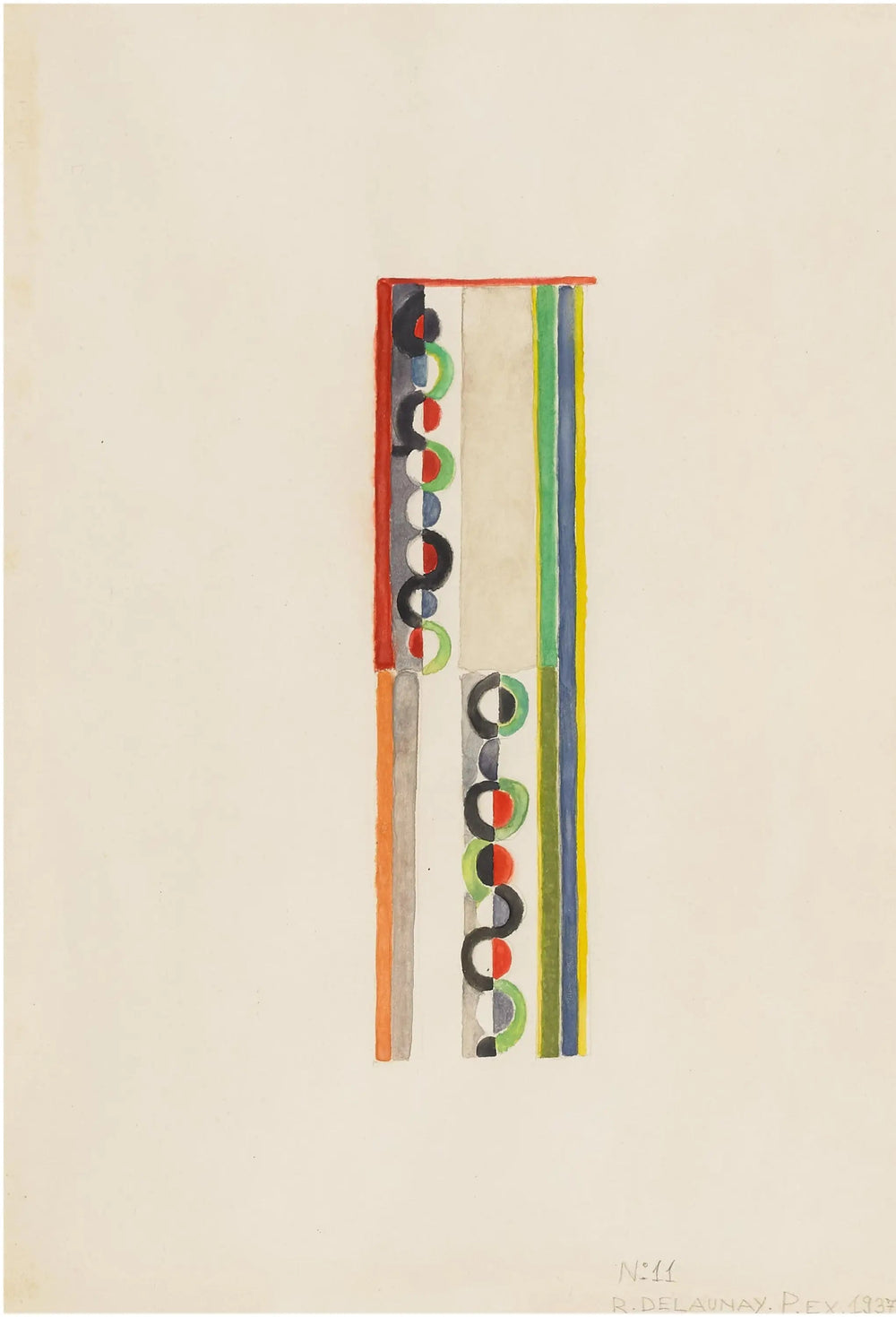 Rythme coloré - Robert Delaunay image 1 copie peinte à la main à l’huile