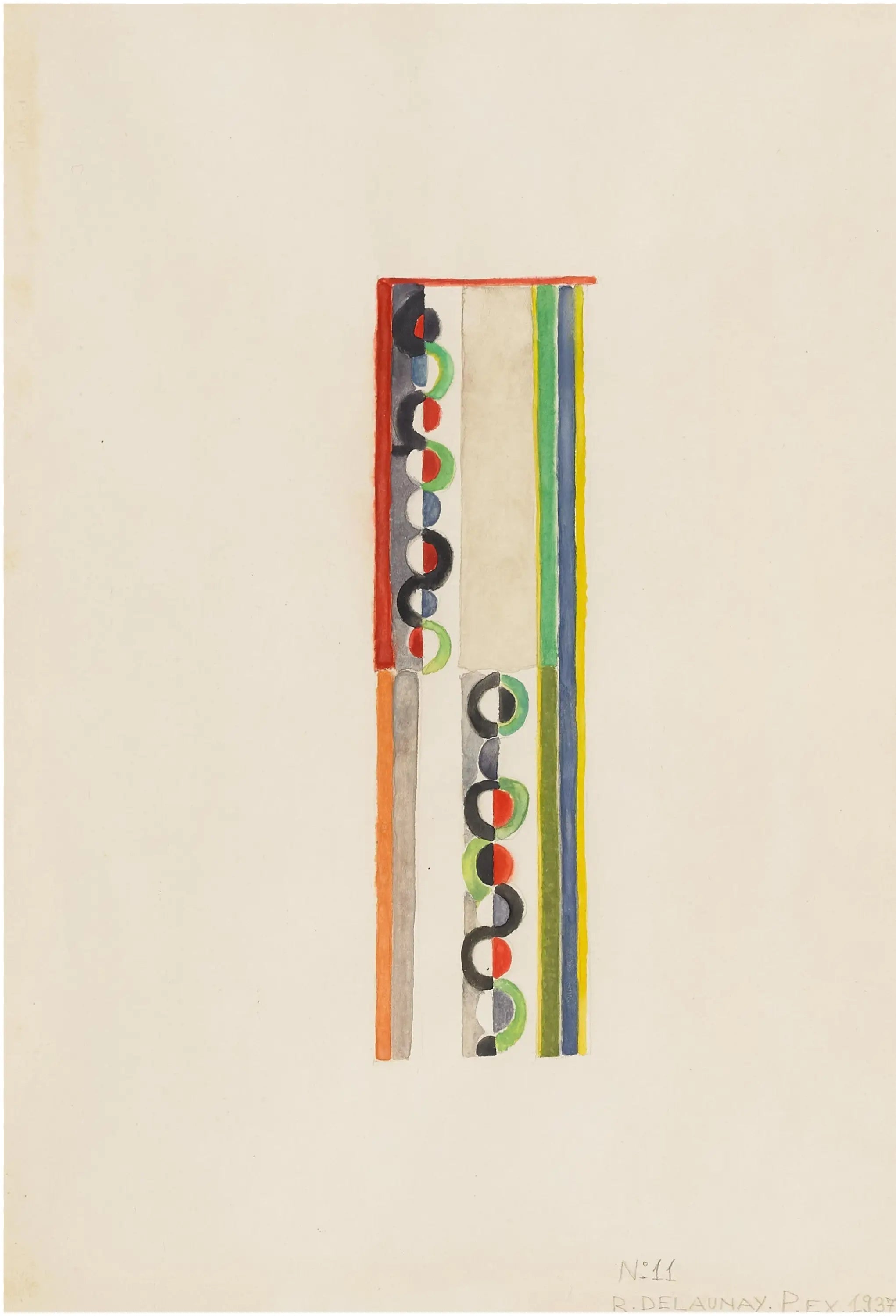Rythme coloré - Robert Delaunay image 1 copie peinte à la main à l’huile