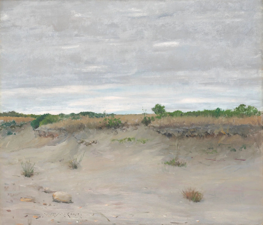 Sables balayés par le vent - William Merritt Chase image 1 copie peinte à la main à l’huile